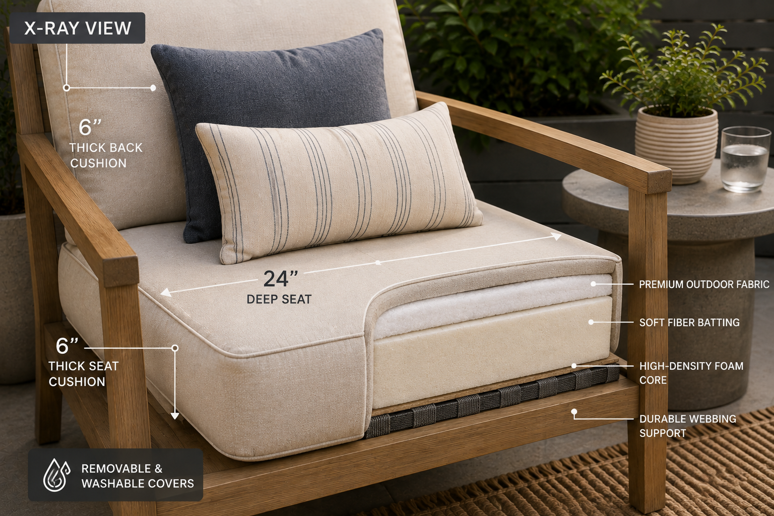 Shoot tight enough to see cushion thickness and seat width. That detail is the whole point.